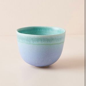 Anthropologie Delila Blue Ceramic Bowl